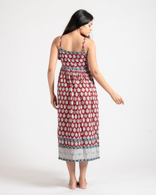 Hand Block Apron dress