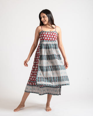 Hand Block Apron dress