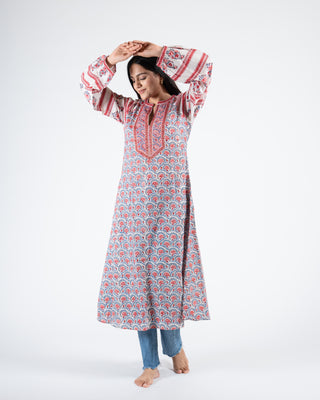 Mughal Hand Block Printed Dress