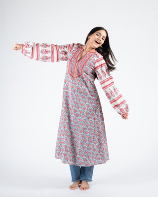 Mughal Hand Block Printed Dress