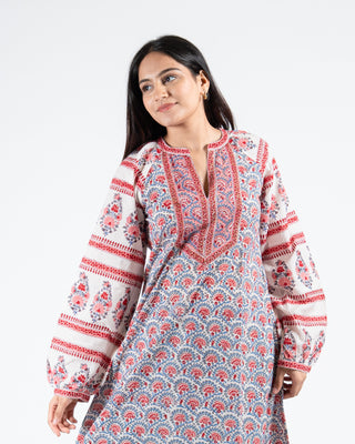 Mughal Hand Block Printed Dress