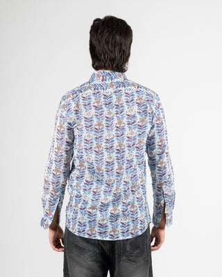 Floral Block Print Full Sleeve Shirt