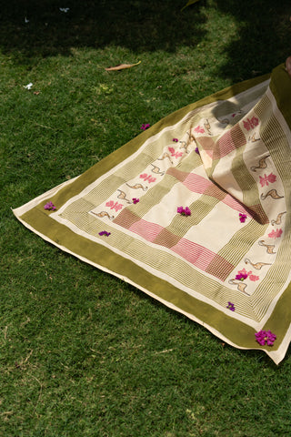 Handcrafted Block Print Saree