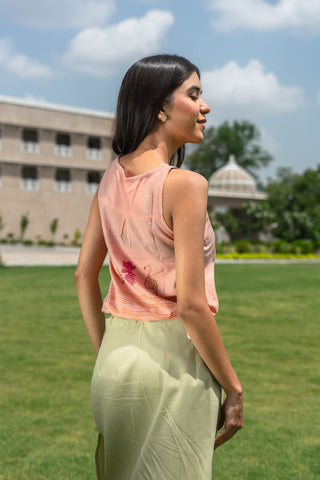 Handcrafted Block Print Wrap Around Skirt