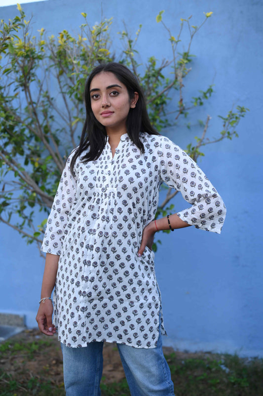 FULWARI KURTI BUTI PRINT