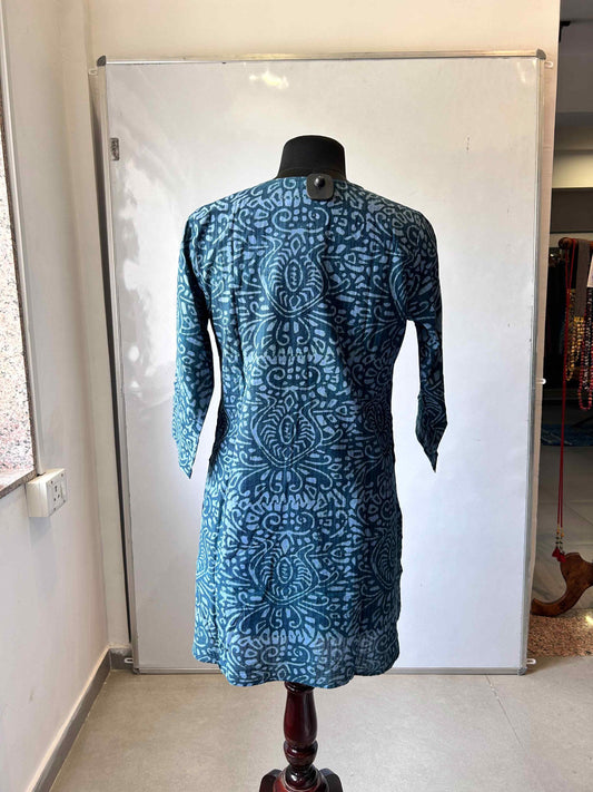 KURTI INDIGO HANDBLOCK