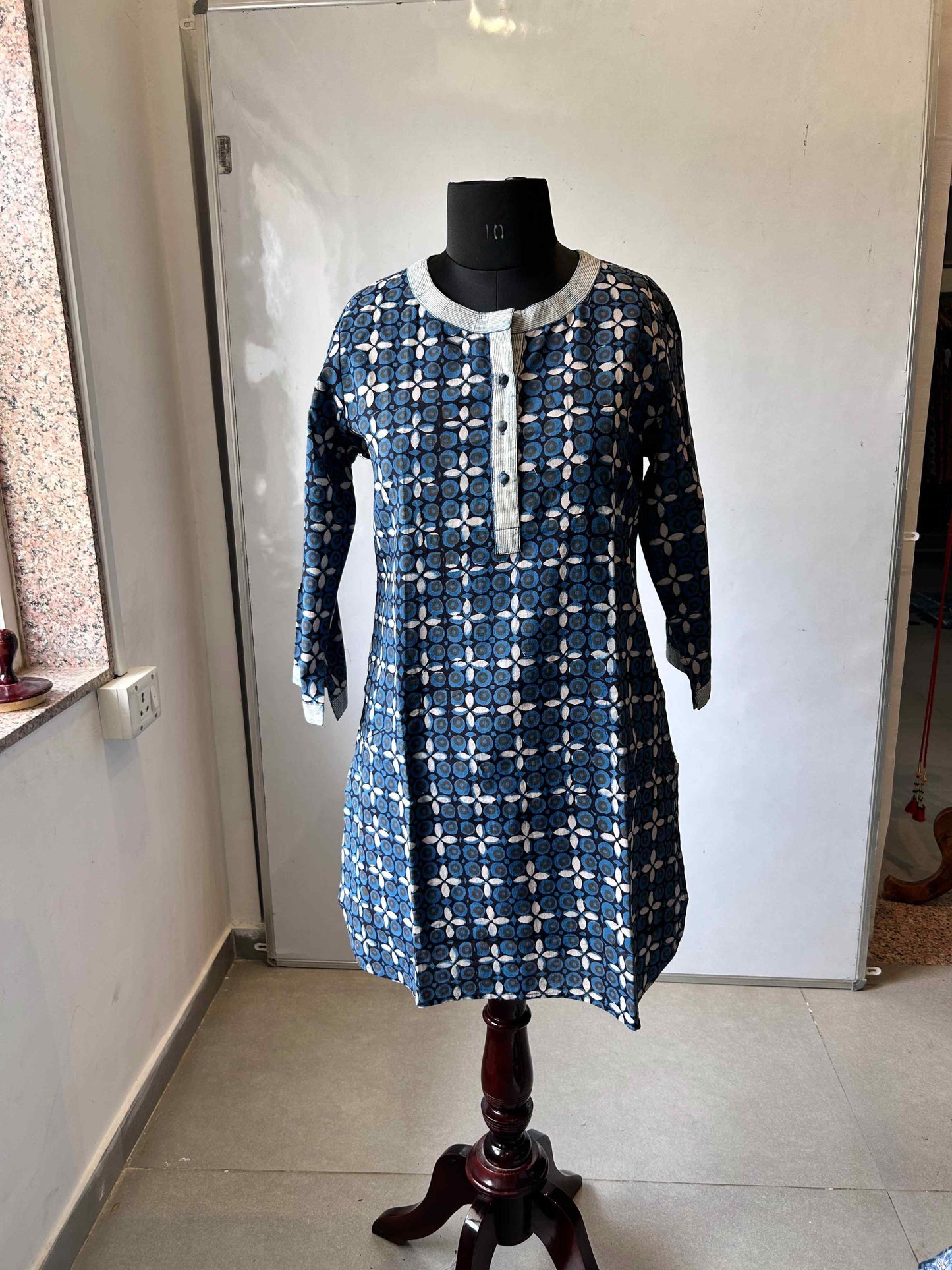 COTTON KURTI INDIGO