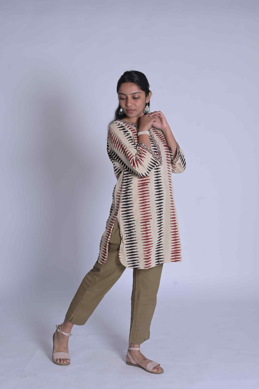 COTTON KURTI HANDBLOCK