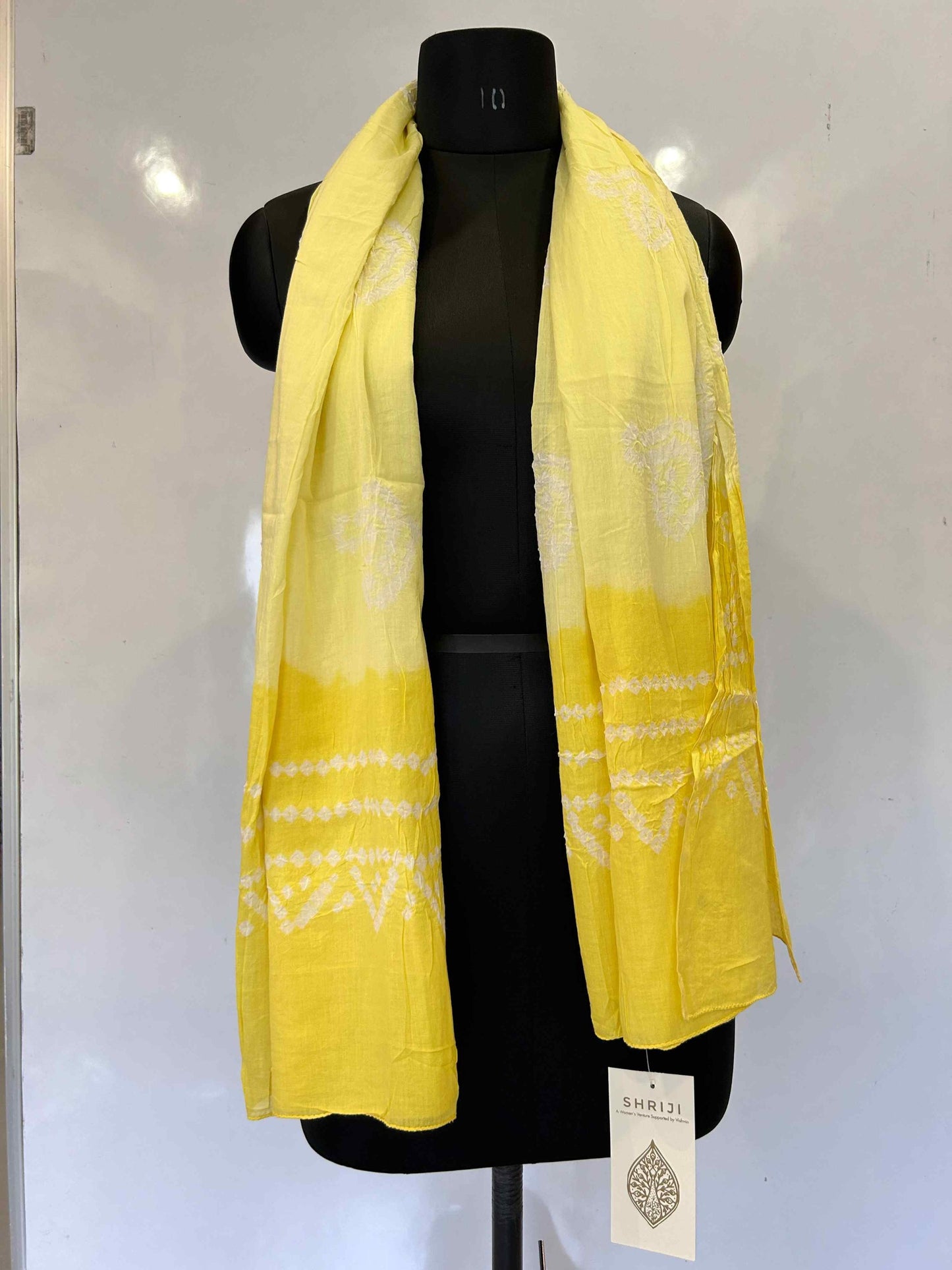 DUPATTA COTTON BANDHANI YELLOW